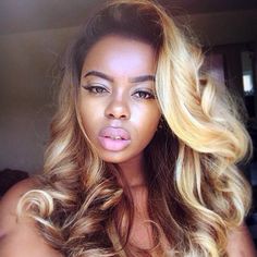 Hair color Brown Gold Hair, Hair Color For Dark Skin, Best Hair Dye, Balayage Blond, Sew In Weave, Colors For Dark Skin, Marley Twists, Pelo Afro