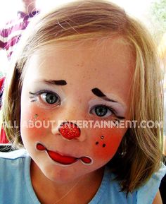 Cute little clown face painting Baby First Halloween, Painted Face, A Clown