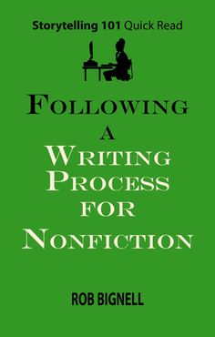 a green book cover with the title following writing process for non fiction