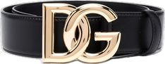 Dolce Gabbana Belt, Dg Logo, Belt Black, Gold Leather, Hole Punch, Black Belt, Leather Belt, Belts, Dolce And Gabbana