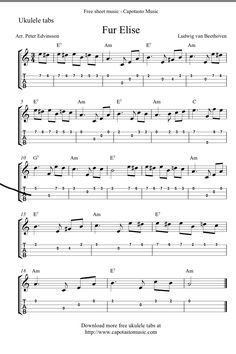 the guitar tab with notes and notations for four different instruments, including an electric keyboard