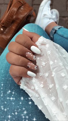 Minimal Nails, Simple Acrylic Nails, White Nail, Neutral Nails, Fire Nails