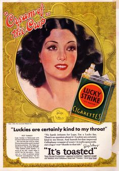 Lupe Velez - Lucky Strike Advertisement Lupe Velez, Rolf Armstrong, Pulp Covers, Turner Classic Movies, College Humor