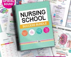 Nursing A&P Notes, Anatomy and Physiology for Nursing Students, Anatomy Made Extremely Easy. Get These Nursing School Notes - Etsy Canada Nursing School Success, Study Strategy, Prevent Burnout, Student Midwife, Nclex Prep, Nursing Process, Heart Blocks