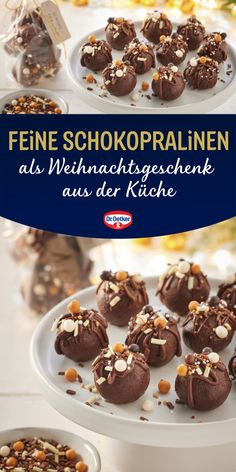 Feinste Pralinen ganz einfach selbst gemacht. Dr. Oetker Rezepte, DIY Geschenk, Geschenk aus der Küche, DIY Weihnachtsgeschenke aus der Küche, Weihnachtsgeschenke selber machen, selbstgemachte Weihnachtsgeschenke, Geschenk aus der Küche Weihnachten, selbstgemachte Geschenke zu Weihnachten, Geschenke aus der Küche Weihnachten, Schokopralinen selber machen, Schokopralinen Rezept, Schokopralinen Weihnachten, einfache Schokopralinen German Christmas, Brownie Cookies, How Sweet Eats, Cookie Desserts, Yummy Cakes, Lunches And Dinners, Truffles, Last Minute, Food Inspiration