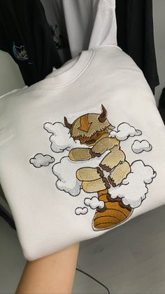 Appa Sweater, Appa Aesthetic, Appa Embroidery, Appa Avatar, Embroidering Machine, Embroidery Tshirt, Embroidery Hoodie, Pretty Shirts, Avatar Aang