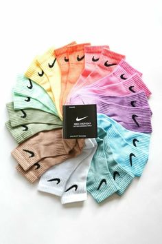 Nike Socks Pack, Nike Socks Custom, Nike Accessories Products, Cute Nike Clothes, Cute Nike Socks, Nike Clothes Aesthetic, Dyed Nike Socks, Nike Socks Outfit, Custom Nike Socks