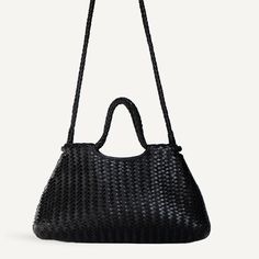 Gabine Bag Power Lunch, Bell Curve, Tailored Coat, Bold Jewelry, Black Houndstooth, Mood Board Fashion, Day Bag, Medium Bags, Crossbody Strap