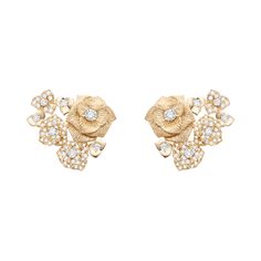 Rose Gold Diamond Earrings - Piaget Luxury Jewelry G38U0085 Piaget Rose, Rose Gold Diamond Earrings, Gold Jewelry Prom, Rose Jewellery, Diamond Earrings For Women, Gold Earrings For Women, Luxury Earrings, Rose Jewelry, Gold Diamond Earrings