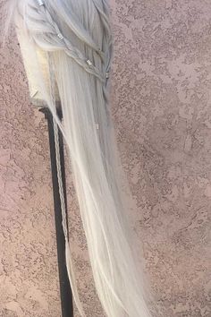 Khaleesi Wig Human/synthetic Hair Blend - Etsy White Wig, Long White Hair, White Hair, Synthetic Hair, Wig Hairstyles, Wigs, Hair Color, Ships, Human