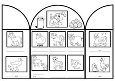 the worksheet for children to learn how to read and draw pictures with animals