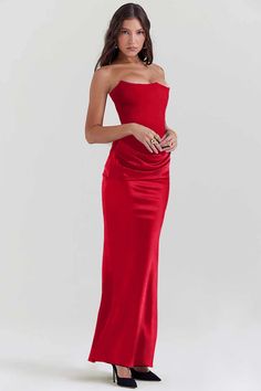 Strapless Patchwork Fishtail Maxi Dress – FancyAdd Maxi Corset Dress, First Day Outfit, Strapless Neckline, Cocktail Evening Dresses