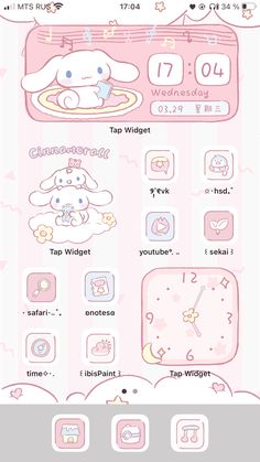 the pink theme on this phone is very cute