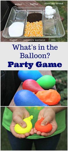 what's in the balloon party game?