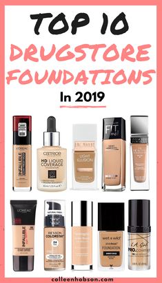 The Best Drugstore Foundations In 2019 Revlon Colorstay Foundation, Best Drugstore Foundation, Make Up Designs, Drugstore Foundation, Best Drugstore Makeup, Beauty Balm, High End Makeup, Makeup Must Haves