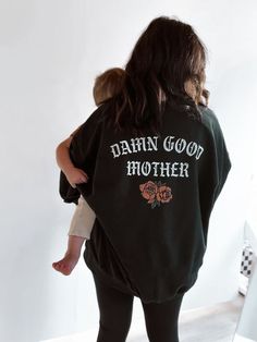 Damn Good Mother Sweatshirt  Mom Apparel Mom Life Sweatshirt Easy 30 day return policy Good Mother, Mom Apparel, Soccer Mom Shirt, Best Mother, Mom Outfits, Mom Shirt, Long Sleeve Sweatshirts, Mom Shirts, Mother's Day Gift