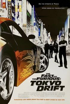 An original movie poster for the film The Fast and the Furious: Tokyo Drift Shad Moss, Brian Tee, To Fast To Furious, Buddy Movie