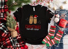 "Wether you are making the tamales, or eating the tamales, get ready to celebrate the holiday season with this adorable Christmas Tamale Crew t-shirt! Show off your love for Mexican traditions and delicious tamales with this festive and fun shirt. Featuring two cute tamales and the text \"Christmas Tamale Crew,\" this shirt is perfect for gatherings, family reunions, or simply spreading holiday cheer.  ♥100% Airlume combed and ringspun cotton (fiber content may vary for different colors) ♥Retail fit ♥Unisex fit (please refer to size chart). ♥♥Care instructions Wash inside out in cold water. Tumble dry low, or Lay flat to dry. Iron inside out. Never iron directly on the design  RETURNS Satisfaction guaranteed! If you are not satisfied with your product quality, Please message me first." Merry Christmas In Spanish, Mexican Christmas, Tech Shirt, Radiology, Teacher Favorite Things, Festive Holiday, Nursing Shirts, Funny Christmas, Christmas Shirt