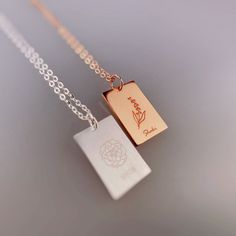 We can engrave what you provide to us，please make sure to send the photo or design to the seller by chat，they will give you some advice about the engraving！ How to customize？ 1,select the material and color. 2,select or note the design/pattern/logo you want to engrave on the pendent. 3,if you want to put your own logo/pattern on the necklace,please send the photo to the seller by chat. Material and Size: stainless steel/sterling silver 12 mm * 18 mm rectangle pendent/16''+2''(extension) Feel fre Minimalist Rectangular Necklace With Engraving Option, Rectangular Laser Engraved Necklace For Gifts, Engraved Rectangular Charm Necklaces As Gift, Engraved Rectangular Charm Necklace As Gift, Engraved Rectangular Charm Necklace Gift, Personalized Rectangular Rose Gold Necklace, Minimalist Rectangular Engraved Charm Necklace, Minimalist Laser Engraved Rectangular Necklace, Minimalist Rectangular Laser Engraved Necklace