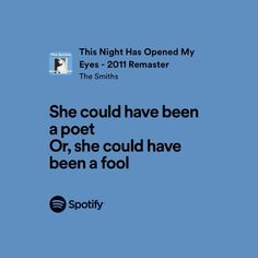 #lyrics #music #thesmiths The Night Has Opened My Eyes, This Night Has Opened My Eyes, This Night Has Opened My Eyes The Smiths, The Smiths Song Lyrics, Poet Core, The Smiths Lyrics, Comfort Things, Bob Marley Music, Sing Me To Sleep