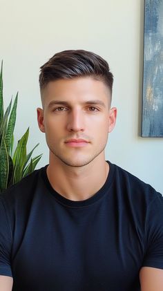 🌼 High-end Good Haircut Caesar Cut Men Inspiration Mid Fade Combover Haircut Men, Classic Haircut Men, Short Hair Fade, Caesar Cut Men, Men Short Hair Fade, Popular Hairstyles For Men, Toddler Girl Haircut, Taper Fade Short Hair, Men Fade Haircut Short