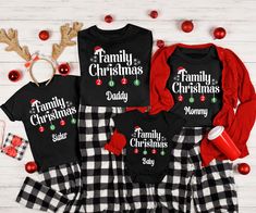 Custom Family Christmas 2024 Shirt, Matching Family Christmas Shirts, Comfort Colors Christmas Shirt, Custom Christmas Crew Tees, Xmas Gift ️ Welcome to TeeTailorUS  ️😊 Let's design the Comfort Colors Shirts and Unisex Shirts you always wanted together with TeeTailorUS. You can customize your own shirts and gift them to your loved ones on special occasions such as Halloween, Birthdays and Thanksgiving.  💥 HOW TO PLACE YOUR ORDER 💥 🔸 Choose your t-shirt color 🔸 Choose your size 🔸 Choose your design&text color 🔸 PLEASE make sure all your order's steps ✨✨ PRODUCT DESCRIPTION ✨✨ Comfort Colors t-shirt offers the perfect blend of softness, lightness, and a touch of stretch, making it an ideal choice for anyone seeking comfort with a vintage vibe. Known for its relaxed fit and muted color Family Matching Red Christmas T-shirt, Red Family Matching Holiday T-shirt, Red Family Matching Christmas T-shirt, Holiday Family Matching Graphic T-shirt, Family Matching Christmas T-shirt With Graphic Print, Family Christmas Shirts, Unisex Shirts, Custom Christmas, Xmas Gifts