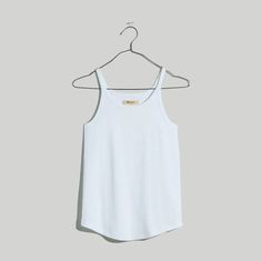 Madewell Brightside Rib 90s Tank Color: White Size:Xxs New With Tags Madewell Top, Madewell Tops, Madewell, Color White, Womens Tops, Crop Tops, Plus Size, Tags, Outfit Inspo