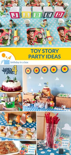 toy story birthday party ideas including food and decorations