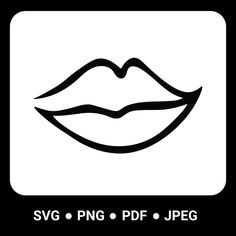 a black and white logo with the words svg png pdf jpeg