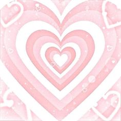 two hearts in the middle of pink and white