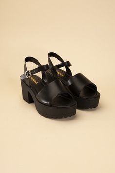 Toe: Open toe, roundHeel shape: Platform Cheap Black Platform Sandals, Cheap Platform Slingback Sandals, Chunky Platform Sandals, Chunky Sandals, Open Toe Shoes, Chunky Platform, Sweaters And Leggings, Summer Sandals, Flat Sneakers