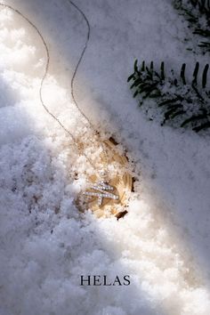 a snow covered ground with a cross on it's side and the word heals written below