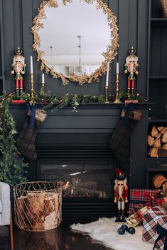 a living room filled with furniture and christmas decorations