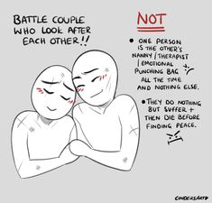 two people hugging each other with the caption'battle couple who look after each other '