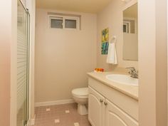 a bathroom with a sink, toilet and shower stall