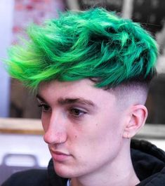 50 Mens Hair Colour Ideas For Men Thinking Of Dying Their Hair – Regal Gentleman Mens Fashion Color Hair, Colorful Mens Hair, Mens Green Hair, Mens Coloured Hair, Colorful Hair Men, Men Dye Hair, Men Hair Colour Ideas, Hair Color Ideas For Boys, Mens Colored Hair Ideas