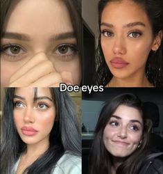 Eyes Type, Doe Eye Makeup, Makup Looks, Beauty Treatments Skin Care, Beautiful Eyes Color, Types Of Eyes, Doe Eyes, Beauty Goals, Aesthetic Eyes