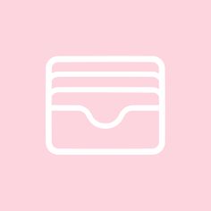 a pink background with a white card holder