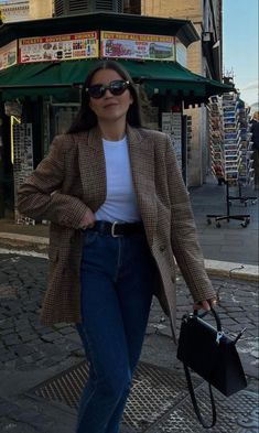 Lesbian Fashion, Europe Outfits, London Outfit, Casual Outfit Inspiration, Winter Outfit Inspiration, Causual Outfits, Blazer Outfits, Wardrobe Style, Autumn Outfit