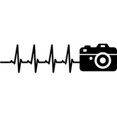 an image of a camera and heartbeat