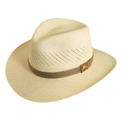 Handwoven panama safari hat with C-crown and pinched front. Web band with leather loop and TB Marlin pin. Slightly curled brim, 3" wide. TB tip sticker inside. Wide elasticized CoolMax® moisture wicking inner band for maximum comfort. 2XL hats have Vom Baur Sweatband 100% panama Hats For Small Heads, Mens Summer Hats, Mens Dress Hats, Converse Tennis Shoes, Womens Fedora, Safari Hat, Stetson Hat, Leather Formal Shoes, Summer Hats For Women