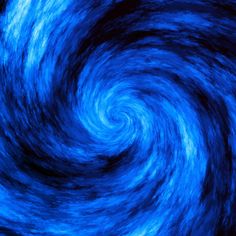 a blue swirl is shown in this image