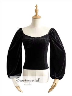 Sun-Imperial Material:Polyester Clothing Length:Short Gender:WOMEN Decoration:NONE Sleeve Length(cm):Full Sleeve Style:Puff Sleeve Style:vintage Fabric Type:Velvet Pattern Type:Solid size Chest (cm) Body length (cm) Sleeve length (cm) S 80-92 32 65 M 83-95 33 66 L 87-99 34 67 Style:vintage rnSizing advice :Most items run small ( discluding swimsuits and shoes) - If you are not sure which size will work best for you - You can email us via info.sunimperial@gmail.com and provide your bust ,waist ,h Full Sleeves Blouse Designs, Top With Puff Sleeves, Blouse Tops Designs, Velvet Pattern, Full Sleeve Blouse, Velvet Top, Velvet Tops, Sweetheart Neck, Dress Designs