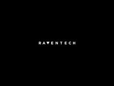 a black background with the word ravent tech written in white on it's left side