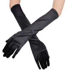 Womens Satin Long Gloves  Price: 12.00 USD & FREE Shipping Prom Costume, Evening Gloves, Satin Fashion, 파티 드레스, Evening Dresses For Weddings