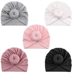 PRICES MAY VARY. What happens when you combine classic design and a trendy accessory? Amazing versatility! These wear-anywhere baby turban hats perk up any play day outfit. The baby girl head wraps are crafted from a high-quality cotton blend, durable and comfortable. These baby turbans for girls can ONLY be gently WASHED BY HAND. It gives off serious retro vibes. Hand-sewn and graced with a pre-knotted bow knot or donut, it's got the au courant look of a wrap that goes on with the ease of a hat Baby Girl Head Wraps, Baby Turban Hat, Preemie Hats, Newborn Hospital Hats, Preemie Babies, Baby Head Wrap, Baby Turban, Toddler Hat