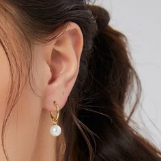 Faux Pearl Drop Earrings. Yellow Gold And Silver. Select Your Color Before Checking Out. Bundle And Save. Embellished Fashion, Heart Drop Earrings, Pearl Hoop Earrings, Pinterest Closet, Ear Cuffs, Fine Earrings, Silver Drop Earrings, Pearl Stud Earrings, Copper Earrings