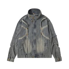 Experience the ultimate in urban chic with our Urban Washed denim jacket. This premium piece exudes effortless style and sophistication. Crafted with high-quality denim, its washed finish lends an edgy, yet refined touch. Elevate your wardrobe with this timeless and versatile jacket. Features: -75% Cotton, 25% Polyester -Stand Collar -Pleat design -Washed Design -Regular fit -Unisex style Urban Style Washed Blue Winter Denim Jacket, Urban Style Washed Blue Denim Jacket For Winter, Urban Washed Blue Winter Denim Jacket, Urban Washed Denim Blue Outerwear, Urban Denim Outerwear With Pockets, Fall Streetwear Washed Blue Denim Jacket, Winter Streetwear Washed Blue Denim Jacket, Urban Long Sleeve Denim Blue Jacket, Urban Washed Blue Outerwear With Pockets