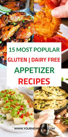 the top ten most popular gluten i dairy free appetizer recipes