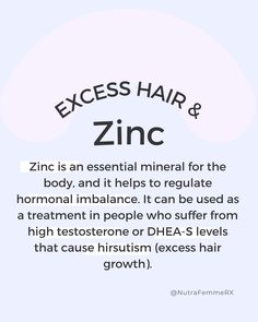 Zinc Picolinate, Weight Gain Supplements, How To Regulate Hormones, Polycystic Ovarian Syndrome, Menstrual Health, Excess Hair